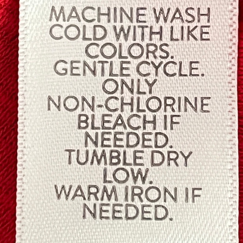 J. Jill Red Pima Cotton Slub Knit Scoop Neck Elbow Sleeve Tee Womens Large - Picture 8 of 9